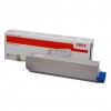 OKI C822 CYAN TONER 7.3K (44844615) (OKI-C822-C) ............Avail:7HM+ ...... D08