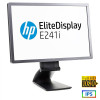 USED (A-)MONITOR E241I IPS LED/HP/24``FHD/1920X1200/WIDE/SILVER/BLACK/GRADE A-/D-SUB & DVI-D & DP &  ............Avail:1-3HM ...... 5D27